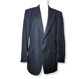 Roundtree & Yorke Dillard's Double Button Suit Jacket Black